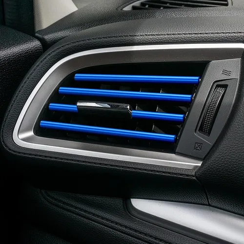 Miniatura 4 de Kewucn 20 PCS Tiras Decorativas para Rejillas de Aire Acondicionado de Coche, Impermeables y Flexibles para Decoración de Rejillas de Aire de Coche
