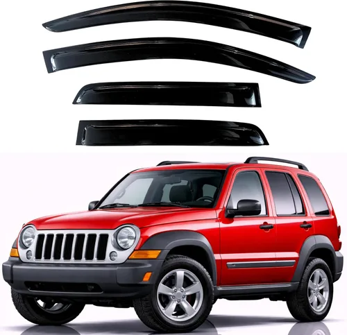 Miniatura 106 de KPY Visor de ventana compatible con Hyundai Tucson 2021-2025, 4 piezas de deflector de ventilación para ventana lateral, estilo Mugen, protector