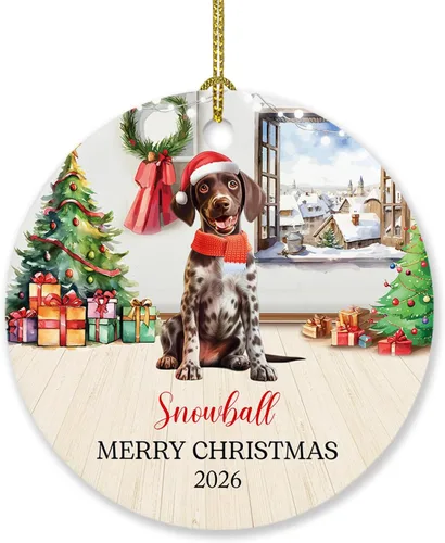 Miniatura 24 de Adorno de perro de Alaskan Malamute personalizado, árbol de Navidad, adorno de perro de Malamute de Alaska, regalos para amantes de los perros