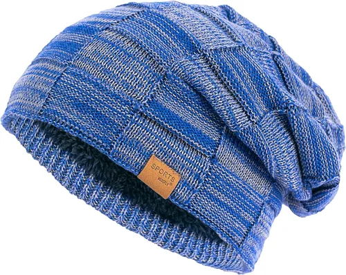 Miniatura 13 de Vgogfly Slouchy Beanie for Men Winter Hats for Guys Cool Beanies Mens Lined Knit Warm Thick Skully Stocking Binie Hat