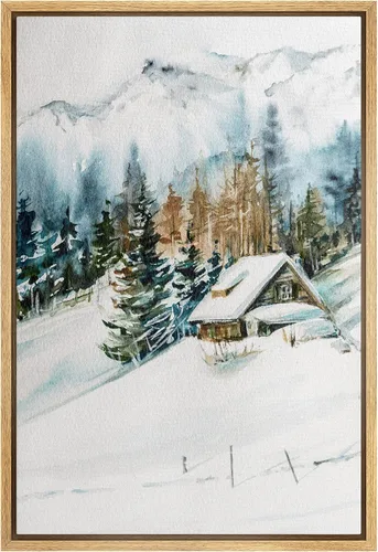 Miniatura 22 de SIGNWIN Lienzo Enmarcado Impresión de Arte de Pared Collage de Hojas de Bosque Verde Pastel Naturaleza Vida Silvestre Ilustraciones Arte Moderno