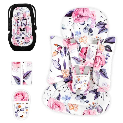 Miniatura 9 de Pea Pod - Soporte para la cabeza del asiento de coche para bebé recién nacido, 2 en 1 Soporte para la cabeza del asiento de coche para bebés