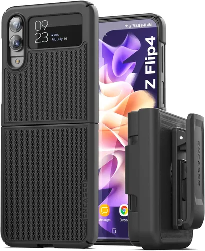 Miniatura 7 de Encased Funda de cinturón para Samsung Galaxy Z Flip 3 con clip de funda serie DuraClip (Z Flip3)