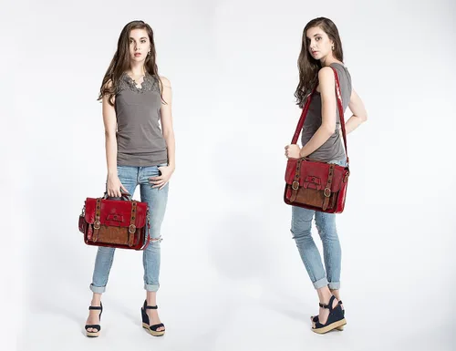 Miniatura 7 de ECOSUSI - Bolso bandolera vintage para mujer