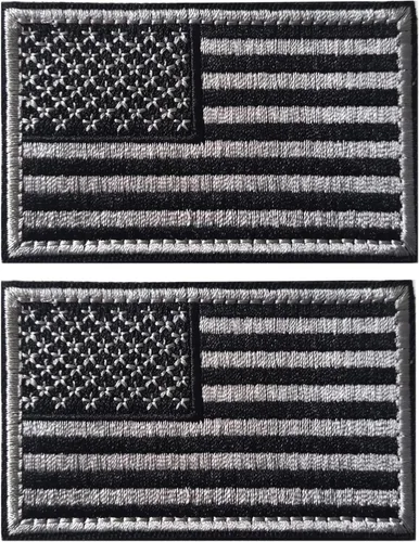 Miniatura 11 de AXEN American Flag Patches Pack, Tactical Morale US Flag Patch Pack Loop and Hook Fasten for Backpack Hat Cap Uniform Vest, Pack of 20