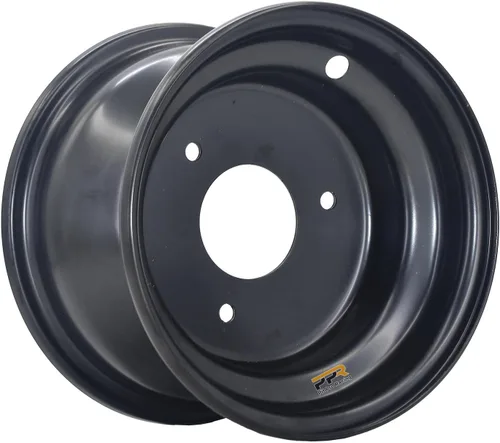 Miniatura 9 de Llanta de rueda de 6 pulgadas con 3 agujeros que se adapta a la mayoría de Go Kart, ATV, cortacésped 145/70-6 de 110-125 cc (negro)