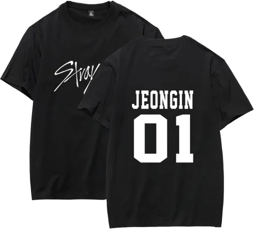 Miniatura 12 de JUNG KOOK SKZ Apoyo Camiseta Skz Merch Felix Bangchan Hyunjin Changbin Jeongin Jisung Leeknow Seungmin Camiseta Playera Tops Negro-felix 00