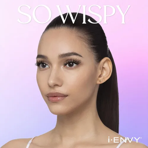 Miniatura 4 de i-ENVY - 5 pares de pestañas postizas tan Wispy, cabello 100% humano de alta calidad, pestañas esponjosas con volumen y rizo, aspecto natural