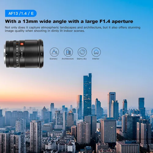 Miniatura 3 de VILTROX 13mm f1.4 F/1.4 Lente de Montura Z, Lente Prima Gran Angular Aps-C para Cámara de Montura Z Nikon Z5/Z50/Z6/Z6II/Z7/Z7II/ZFC/Z30/Z9