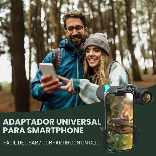 Miniatura 2 de Binoculares UHD de 15 x 55 para adultos de alta potencia con adaptador de teléfono, vista grande, prisma BAK4, impermeable, ligero para observación