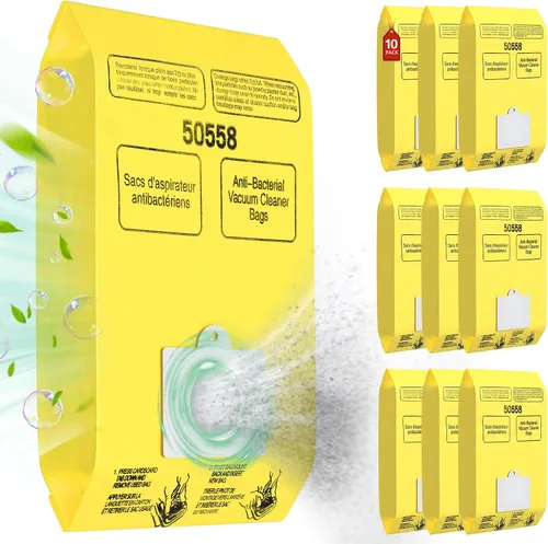 Paquete de 10 bolsas para aspiradora de contenedor Kenmore compatibles con tipo C/Q 5055, 50555, 50557, 50558 y tipo C-5, C-18, 53292, series 200,