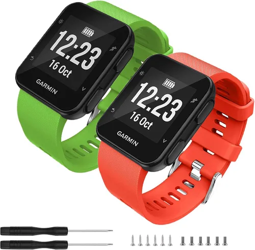 Miniatura 32 de GVFM banda compatible con Garmin Forerunner 35, silicona suave correa de repuesto para reloj inteligente Garmin Forerunner 35, se ajusta a muñeca