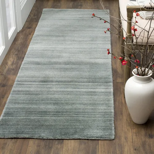 Miniatura 4 de SAFAVIEH Himalaya Collection - Alfombra cuadrada de 6 pies, color gris pardo, lana hecha a mano, ideal para zonas de alto tráfico en sala de estar