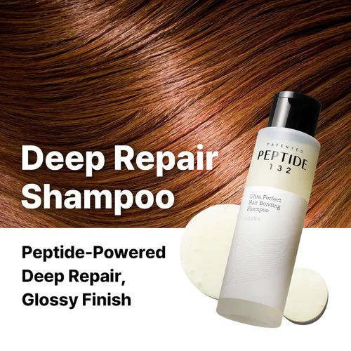 Miniatura 2 de COSRX PEPTIDE 132 Champú para la unión del cabello, tratamiento diario del cuero cabelludo para la caspa, repara y fortalece todo tipo de cabello