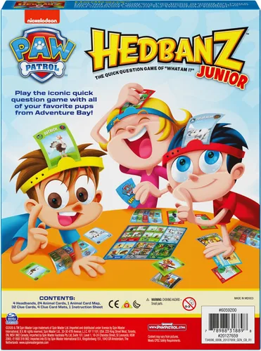 Miniatura 4 de Spin Master Games HedBanz Junior PAW Patrol - Juego de mesa para adivinar para familias y niños a partir de 5 años