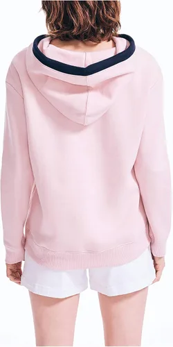 Miniatura 3 de Nautica Sudadera con capucha de cuello dividido de ajuste clásico para mujer