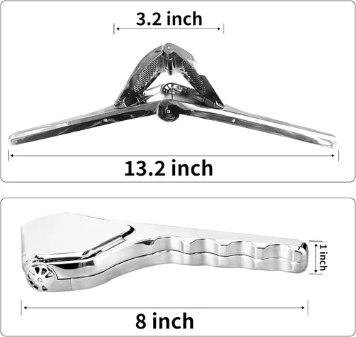 Miniatura 3 de Exprimidor manual de limón de acero inoxidable duradero, exprimidor de cítricos de mano para una extracción eficiente del jugo de limón, lima