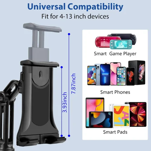 Miniatura 2 de leQuiven Soporte para teléfono para Galaxy S26 Ultra/S26+/S26/S25 Ultra/S25+/S25/S24 Ultra/S24/S24+/S23 Ultra/S23/S22/S21/iPad Mini 6, soporte
