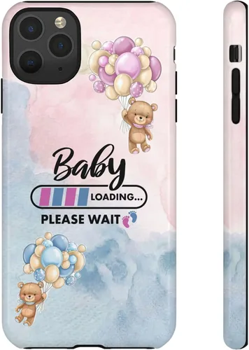 Miniatura 41 de Cute Baby Loading Phone Case for iPhone Models and Variants - Sweet Maternity Phone Cover for Pregnancy Reveal or Baby Shower Matte
