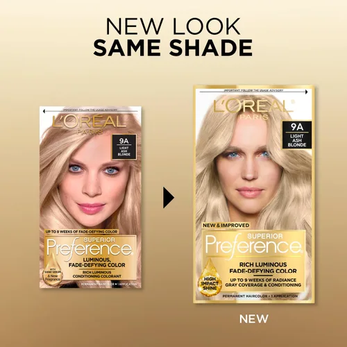 Miniatura 149 de L'Oreal Paris Superior Preference - Tinte permanente luminoso que desafía la decoloración, tinte para el cabello hasta 9 semanas de resplandor, 09