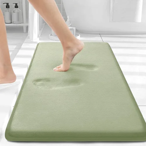 Miniatura 157 de Smiry Tapetes de Baño de Espuma Viscoelástica 36 x 24 pulgadas, Tapetes de Baño Extra Suaves y Absorbentes, Alfombra Antideslizante Lavable