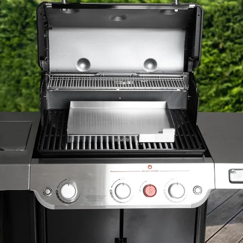 Miniatura 2 de Stanbroil Plancha Universal de Acero Inoxidable con Refuerzo Cruzado de Calor Uniforme para Parrillas BBQ de Carbón/Gas, Camping, Tailgating