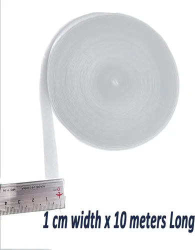 Miniatura 3 de Wihite - Cinta adhesiva de nailon para coser (3/8 pulgadas de ancho x 32.8 ft de largo), color blanco, 3/8 pulgadas x 32.8 ft