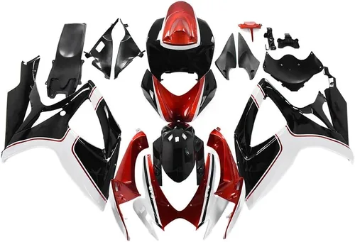 Miniatura 75 de Kit de carenado de inyección azul, negro y blanco para Suzuki GSXR600 GSX750 2006 2007 GSXR 600 GSX-R750 06 07 ABS Carenado de plástico completo