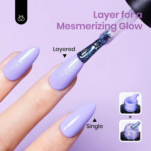 Miniatura 210 de Beetles - Esmalte de uñas de gel marrón – 0.5 onzas líquidas de esmalte de gel marrón oscuro, lámpara LED UV para uñas, regalo de manicura para I