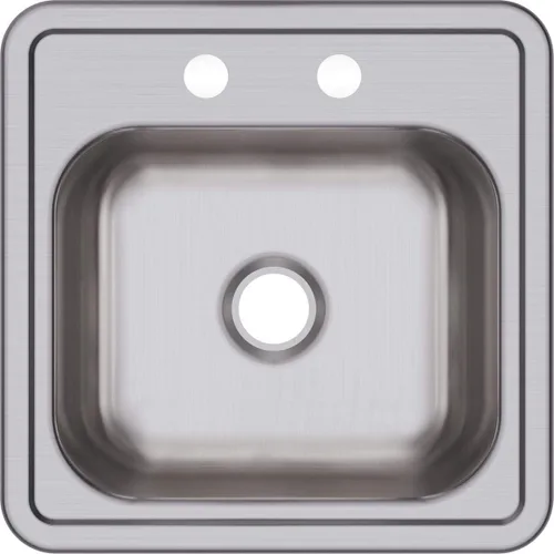 Miniatura 14 de Elkay D12522 Dayton Fregadero de Cocina de Acero Inoxidable de 25" de Empotrar de Una Sola Cubeta - 1 Orificio para Grifo