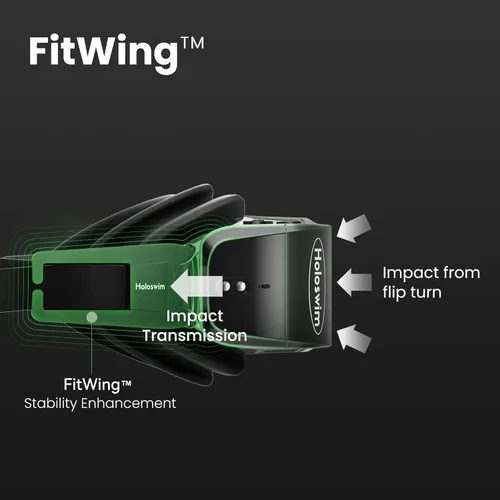 Miniatura 6 de Holoswim Gafas de natación inteligentes 2PRO, visualización en tiempo real AR, seguimiento de datos y planes de entrenamiento, gafas de natación