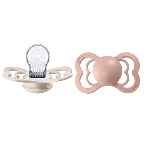 Miniatura 11 de BIBS Supreme Chupete para Bebé Paquete de 2 Hecho en Dinamarca Chupete Tranquilizador Sin BPA, Pezón Simétrico. Silicona, Talla 1 (0-6 Meses)