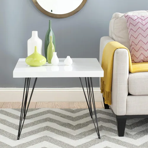 Miniatura 2 de Safavieh Home Collection Wolcott Mid-Century - Mesa de centro moderna en blanco y negro
