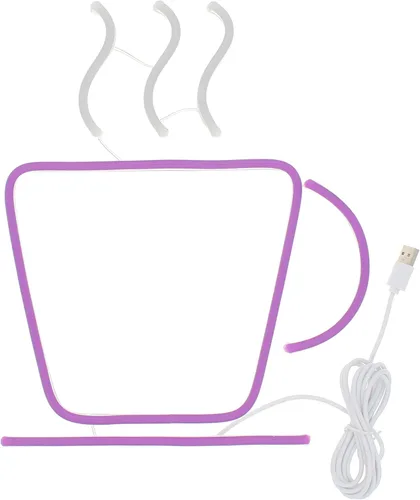 Miniatura 3 de ADVPRO Taza de café Tienda Flex Silicona LED Letrero de neón azul y rojo st16s33-fnu0041-br