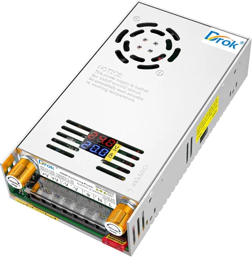 Miniatura 16 de DROK Fuente de alimentación de 12V, CA 110V 220V a CC 0-12V 0-40A 480W Convertidor Buck, adaptador regulado ajustable de voltaje y amperios 5V 9V