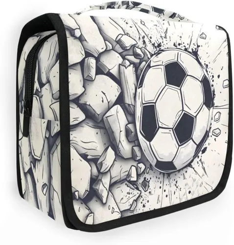 Miniatura 28 de Neceser colgante de viaje -326 - Kit de fútbol para maquillaje, organizador de cosméticos para hombres y mujeres