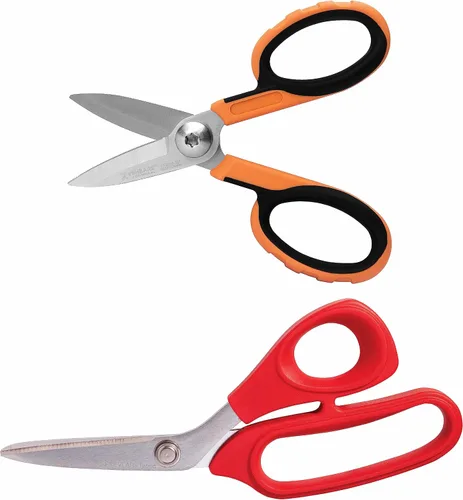 vSHEARS - Tijeras de Kevlar de fibra óptica de acero al carbono de 8 pulgadas + cortador de Kevlar de fibra óptica de 5.5 pulgadas