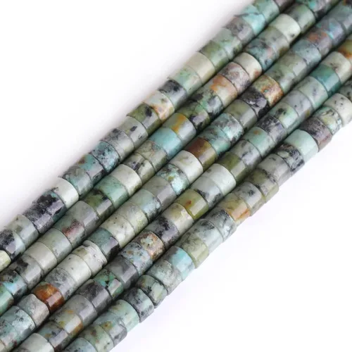 Miniatura 26 de GEM-Inside - Cuentas espaciadoras de Rondelle de 0.079 x 0.157 in, color natural mixto, multicolor, jade heishi, cuentas espaciadoras para Jade