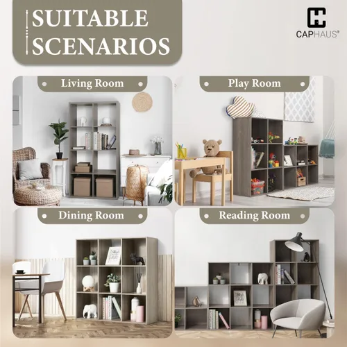 Miniatura 6 de CAPHAUS Estante organizador de almacenamiento resistente de 11 pulgadas, con borde exterior grueso, divisor de estante de almacenamiento con parte