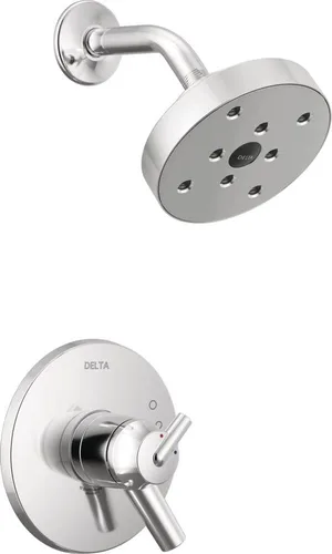 Miniatura 12 de Delta Faucet Trinsic Serie 14, juego de ducha de una sola función con cabezal H2Okinetic de un solo pulverizador, cromado T14259