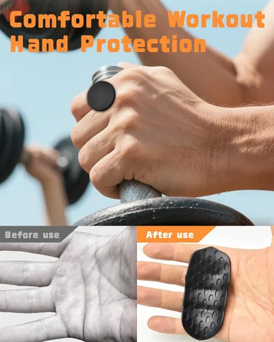 Miniatura 2 de Empuñaduras de levantamiento de pesas para entrenamiento con pesas – Empuñaduras antideslizantes de gimnasio para entrenamiento, agarre
