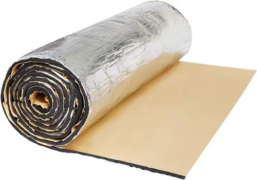 Miniatura 8 de Uxcell 394 mil 10 mm 10,76 pies cuadrados aislante térmico y acústico para auto, tapete de aislamiento para capó y puerta, 40"x40" - Almohadilla