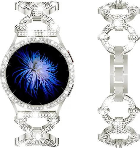 Miniatura 14 de Mesime Correas brillantes compatibles con Samsung Galaxy Watch 8/7 1.575 in 1.732 in, 0.787 in, correa de repuesto elegante Galaxy Watch 8/7
