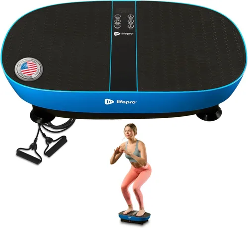 Lifepro Vibration Plate Exercise Machine Models with EMS, LED or Auto Start Features — Oscillation Shake Board with Remote & Non-Slip Surface —