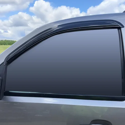 Miniatura 3 de IKON MOTORSPORTS - Visera de ventana compatible con Chevy Tahoe GMC Yukon 2007-2014, estilo delgado, acrílico, ahumado, 4 unidades, protección