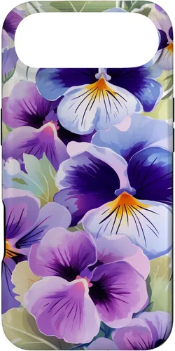 Miniatura 27 de Pansy Flower Pattern Floral Case for iPhone 17