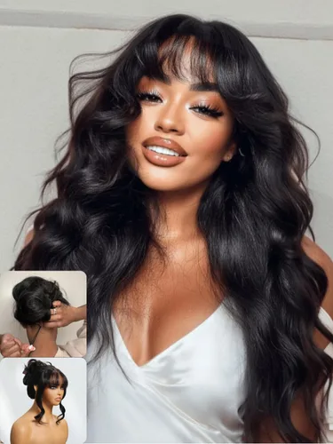 Miniatura 23 de Nadula Bye Bye Cap 13x4 HD Cuero Cabelludo Real 3D Body Wave Pelucas de Encaje Frontal de Cabello Humano Pre Todo, Peluca Sin Pegamento con Cordón