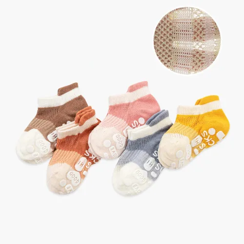 Miniatura 3 de Calcetines antideslizantes de algodón para bebés y niñas pequeñas