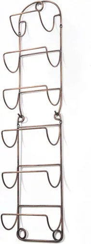 Miniatura 6 de Toallero de pared para baño, anaquel para toallas de baño, rejilla de metal para vinos