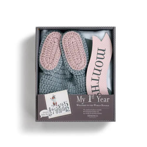 My 1st Year Baby Girl - Manta de felpa para niños, color rosa pálido y paquete de 3 piezas